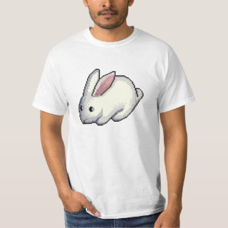 Gewoon witte konijnen t-shirt