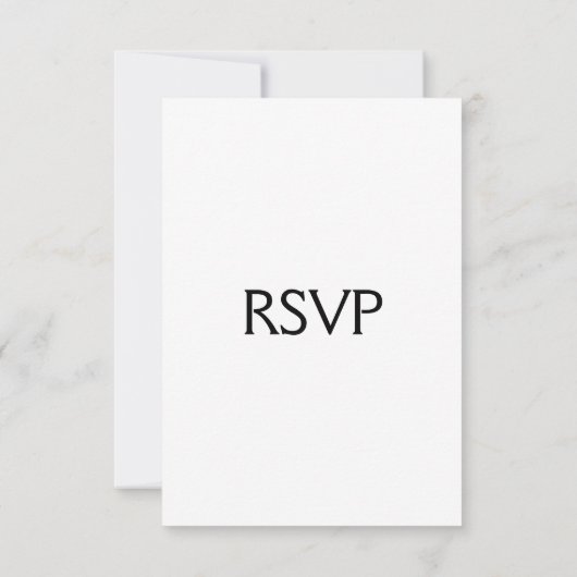 Gewoon witte RSVP (Achterkant)