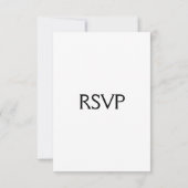 Gewoon witte RSVP Kaartje (Achterkant)