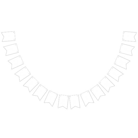 Gewoon witte vaste kleur Pas deze aan Vlaggetjes (Alle)