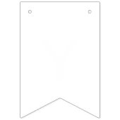 Gewoon witte vaste kleur Pas deze aan Vlaggetjes (Tweede vlag)