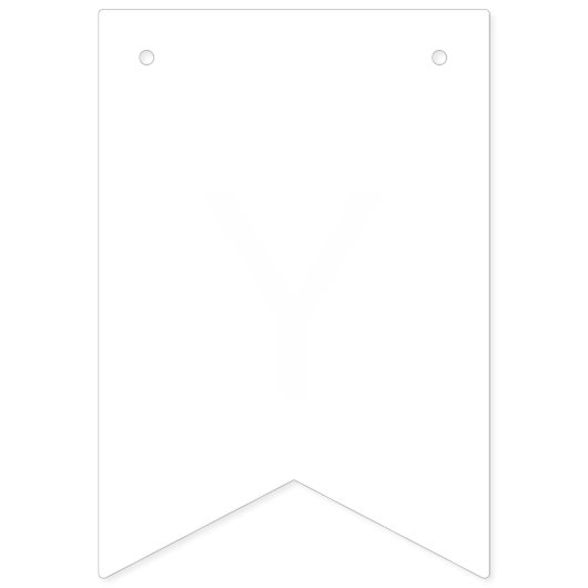 Gewoon witte vaste kleur Pas deze aan Vlaggetjes (Tweede vlag)