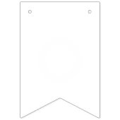 Gewoon witte vaste kleur Pas deze aan Vlaggetjes (Derde vlag)