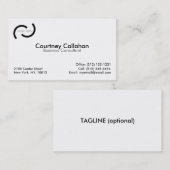 Gewoon witte visitekaartjes van standaardgrootte (Voorkant / Achterkant)