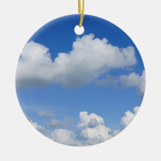 Gewoon Wolken Keramisch Ornament (Voorkant)