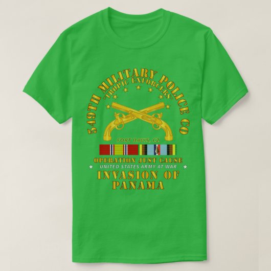 Gewoon zaak 549th Military Police Co Ft Davis CZ w T-shirt (Design voorkant)