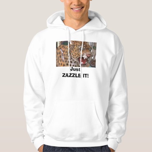 Gewoon ZAZZLE. Hoodie (Voorkant)