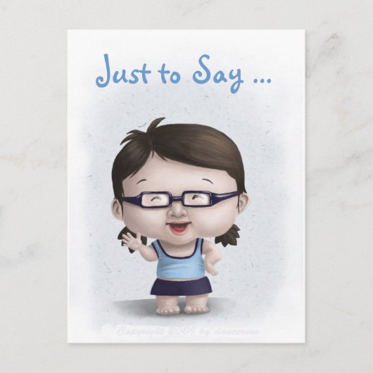 "Gewoon zeggen... Ik juffrouw jullie Briefkaart (Voorkant)