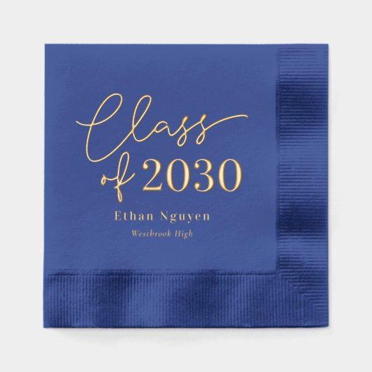 Gewoon zelfverzekerde afstudeerfeest Folie servett Folie Servetten (Voorkant)