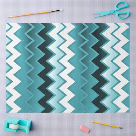 Gewoon ZigZag - Blauwgroen Tissuepapier (Craft)