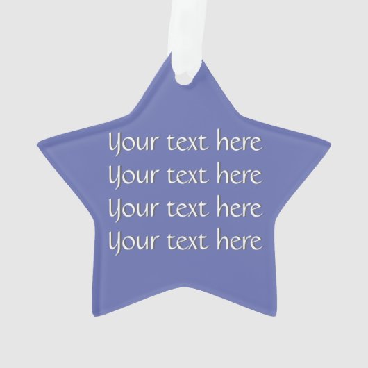 Gewoon ZigZag-marineblauw Ornament (achterkant)