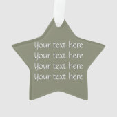 Gewoon ZigZag - Olive Green Ornament (achterkant)