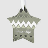 Gewoon ZigZag - Olive Green Ornament (voorkant)