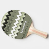 Gewoon ZigZag - Olive Green Tafeltennisbatje (Zijkant)