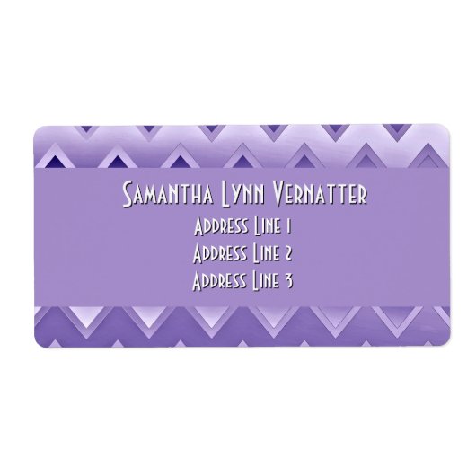 Gewoon ZigZag - Paars Etiket (Voorkant)