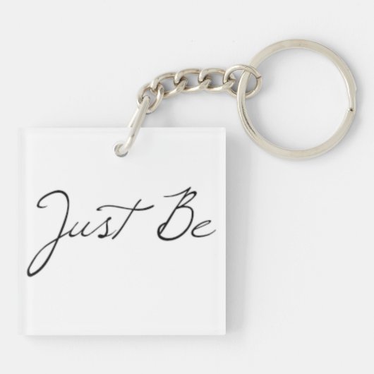 "Gewoon zijn" zin Sleutelhanger (Achterkant)