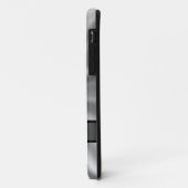 Gewoon zilver gepersonaliseerd monogram Case-Mate iPhone case (Achterkant/links)