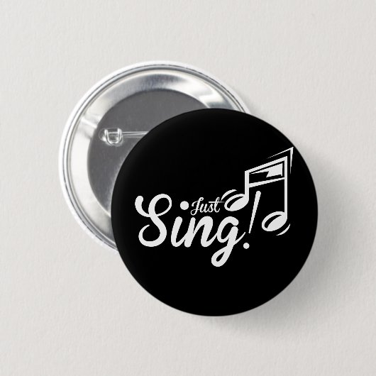 Gewoon zingen. ronde button 5,7 cm (Voorkant /achterkant)