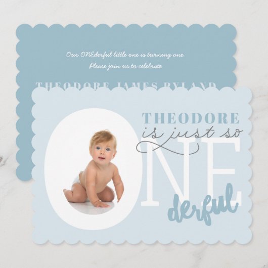 Gewoon zo ONEderful Kaart (Voorkant / Achterkant)