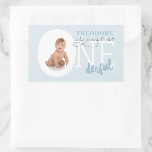 gewoon zo ONEderful Rechthoekige Sticker (Tas)