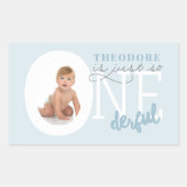 gewoon zo ONEderful Rechthoekige Sticker (Voorkant)