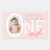 gewoon zo ONEderful Rechthoekige Sticker (Voorkant)