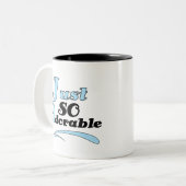 Gewoon zo Schattig Tweekleurige Koffiemok (Voorkant links)