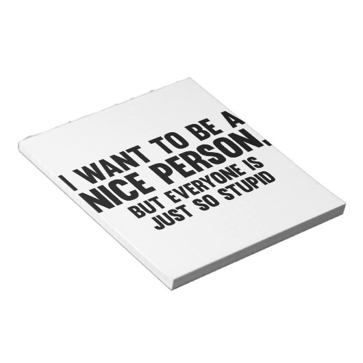 Gewoon zo stom notitieblok (Schuin)