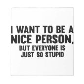 Gewoon zo stom notitieblok (Voorkant)