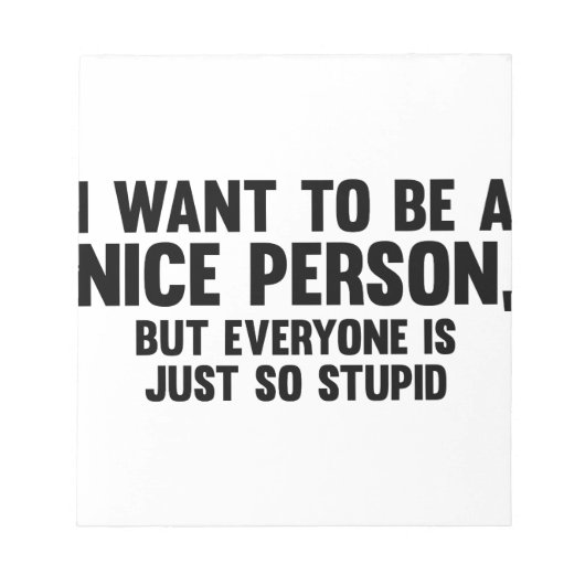 Gewoon zo stom notitieblok (Voorkant)