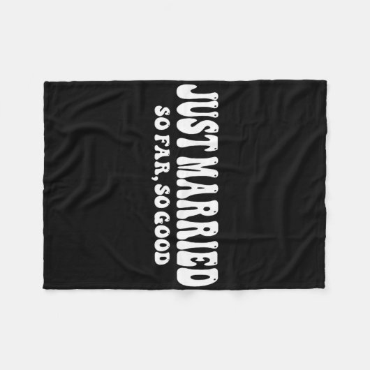 Gewoon zo ver gehuwd als zo'n mooie bruidbruid fleece deken (Voorkant (Horizontaal))