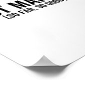 Gewoon zo ver gehuwd als zo'n mooie bruidbruid poster (Hoek)