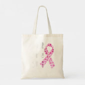 Gewoon zorgen dat het borstkankerbewustzijn roze l tote bag (Achterkant)