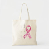 Gewoon zorgen dat het borstkankerbewustzijn roze l tote bag (Voorkant)