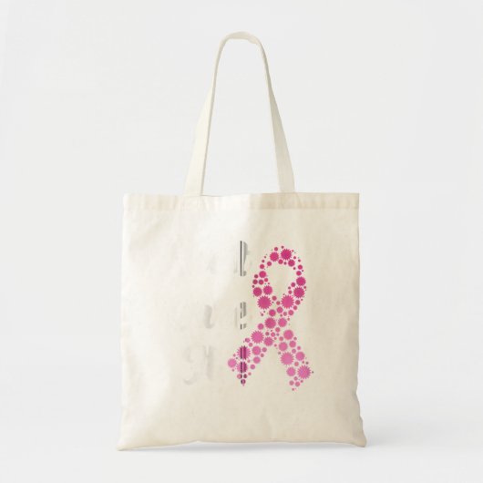 Gewoon zorgen dat het borstkankerbewustzijn roze l tote bag (Voorkant)