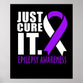 Gewoon zorgen voor Epilepsy Bewustheid Ribbon Poster (Voorkant)