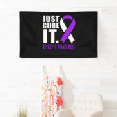 Gewoon zorgen voor Epilepsy Bewustheid Ribbon Spandoek (Insitu)