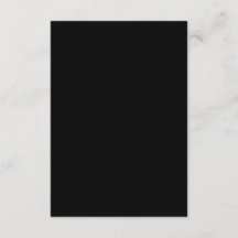 Gewoon zwart 3,5 inch x 5 inch blanco bruiloft