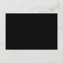 Gewoon zwart 5 "x 3,5" Blank Semi-Gloss Wedding Informatiekaartje