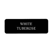 Gewoon zwart adreslabel etiket (Voorkant)