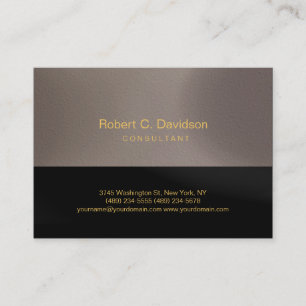 Gewoon zwart beige gouden toonaangevend modern Vis Visitekaartje