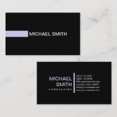 Gewoon zwart Elegante moderne zeep Visitekaartje (Voorkant / Achterkant)
