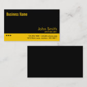 Gewoon zwart en geel Visitekaartje van de Apotheca (Voorkant / Achterkant)