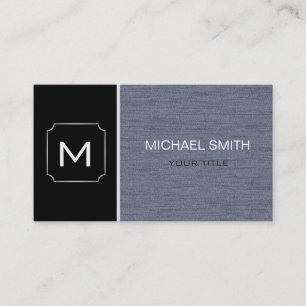 Gewoon zwart en grijs professioneel modern visitekaartje