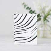 Gewoon zwart en wit briefkaart (Staand voorkant)