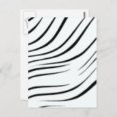 Gewoon zwart en wit briefkaart (Voorkant / Achterkant)