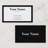 Gewoon zwart en wit visitekaartje (Voorkant / Achterkant)