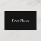 Gewoon zwart en wit visitekaartje (Achterkant)