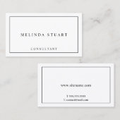 Gewoon zwart en wit visitekaartje (Voorkant / Achterkant)