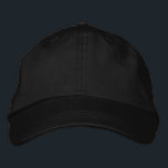 Gewoon zwart geborduurde pet<br><div class="desc">Gewoon zwart geborduurd Pet</div>